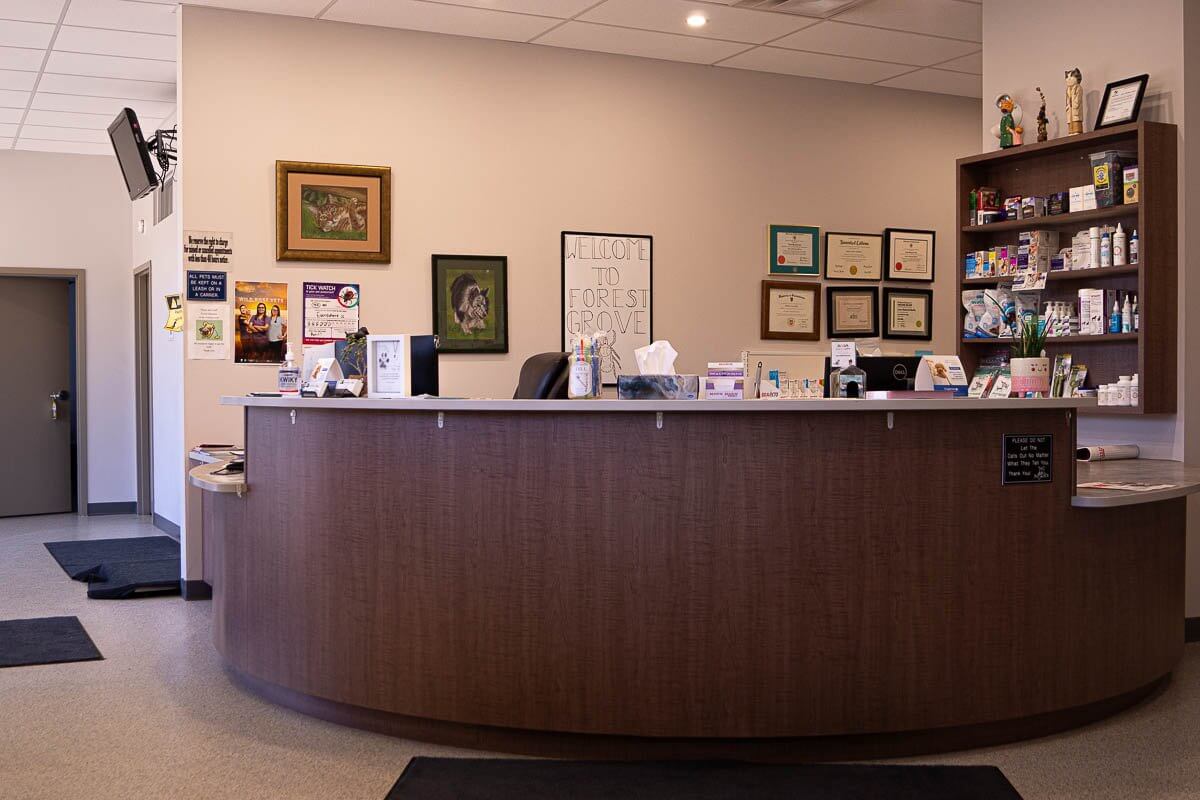 Reception desk